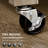 HOMCOM Rolling Kitchen Cart with Stainless Steel Countertop,2 Shelf and Castor Wheels, Grey