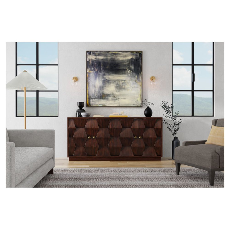 Preston 74'' W Solid Wood Sideboard