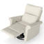 Fauteuil demi-tonneau moderne pivotant pour les salons élégants