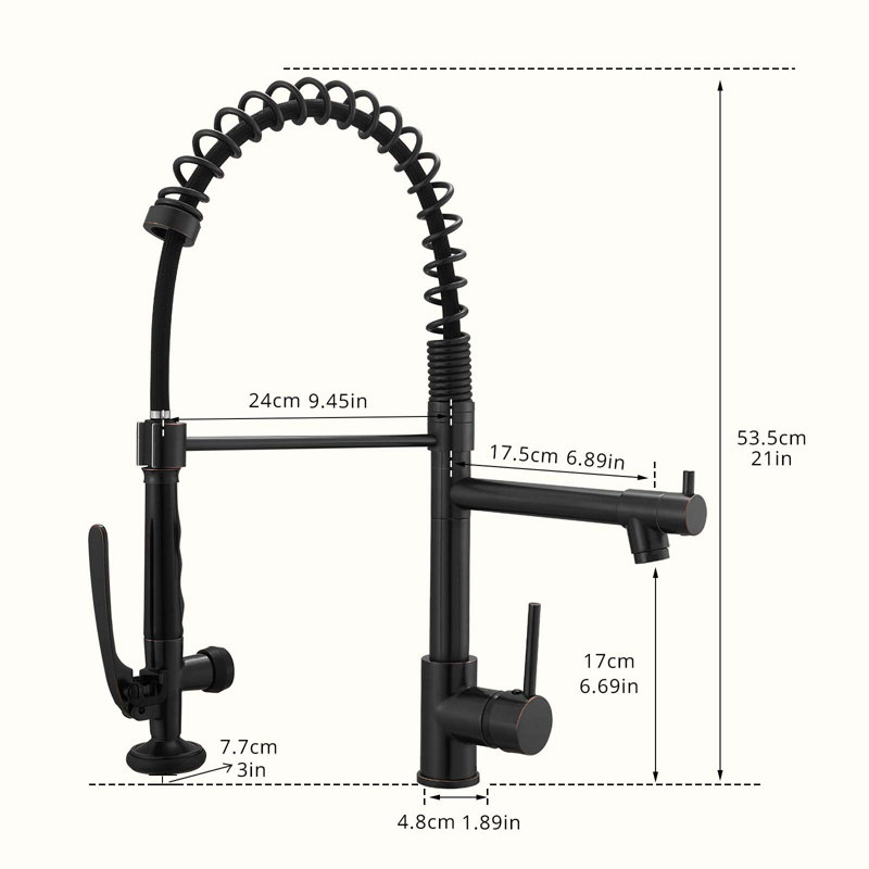 HOOSENG Pull Down Touch Kitchen Faucet, Oil Rubbed Bronze
