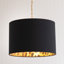 Aljet Blended Fabric Drum Lamp Shade ( Slip-On ) in Black-929762609