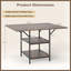 Metal Base Dining Table