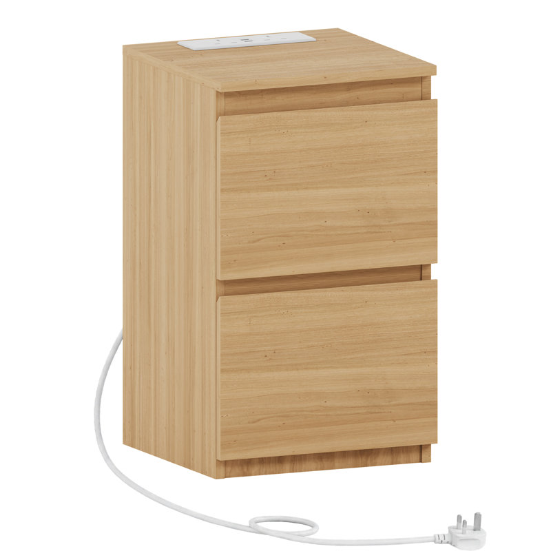 29.5 cm W Bedside Table, Pine