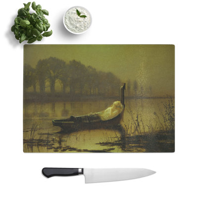 The Lady of Shalott by John Atkinson Grimshaw Chopping Board