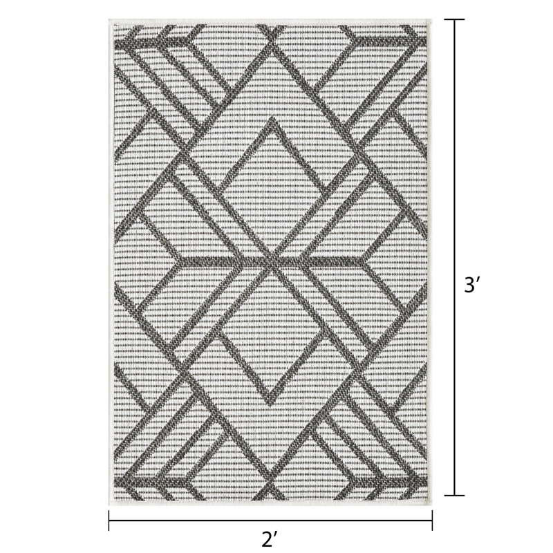 Tapis crème Annie-Jane Charske, Rectangle 2 pi x 3 pi