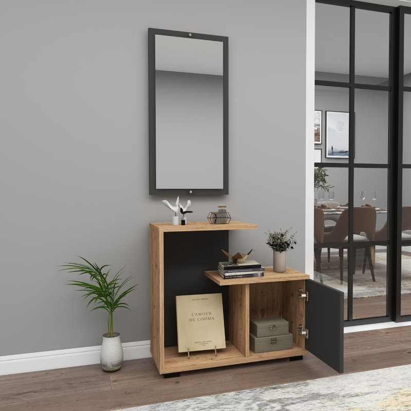 Lily-Lee 72cm Console Table, Atlantic Pine/Anthracite
