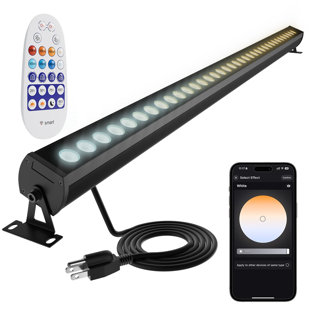 Smart Wall Washer Light 6CCT Adjustable Colour Temperature & Dimmable 1%-100%, Super Bright LED Bar Light with Smart APP Control, Waterproof IP65, Timer & Remote for Indoor/Outdoor Decor