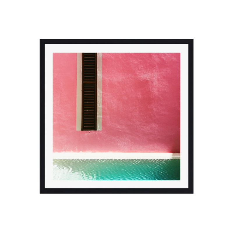Rose mexicain, rosé mexicain, Cadre flottant noir, Non, H 12 po x l 12 po x P 2 po