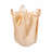 Ruffled Sculptural Glass Vase for Table Home Decor - Modern Tall Flower Vase Accent for Living Room or Tabletop Styling - Orange-106599675-106599674