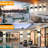 4 Pack Outdoor Wall Sconces Exterior/Interior LED Wall Lights,Sq...