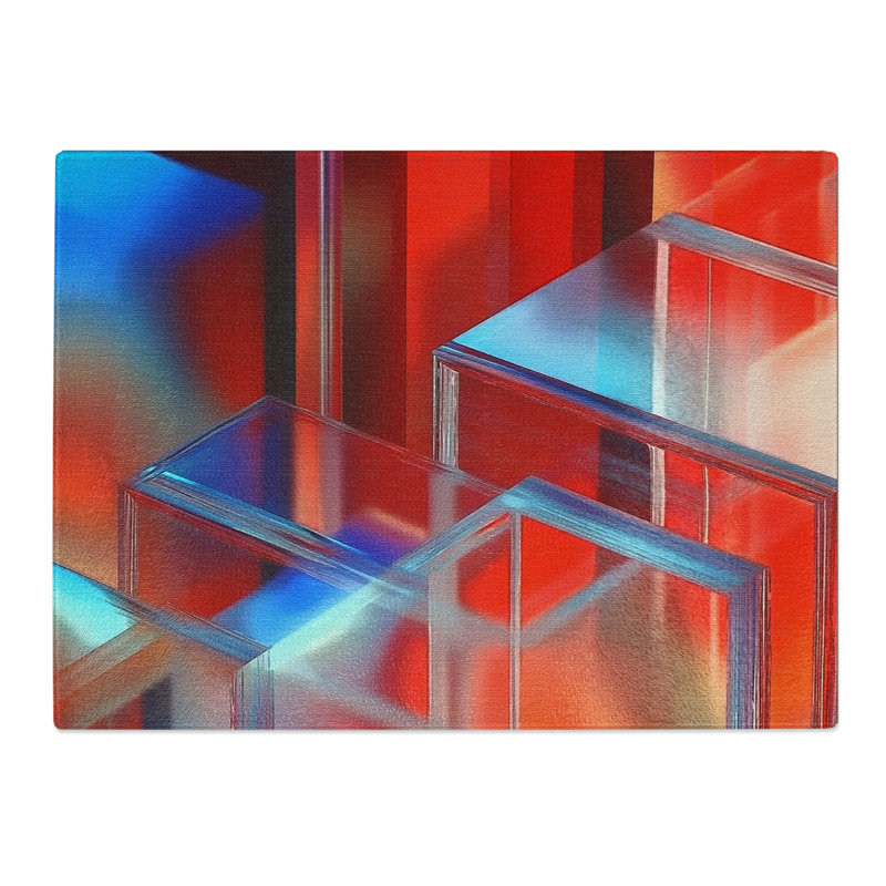 Holographic Cubes Vol.2  Glass Chopping Board