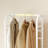 Coat Rack Stand with 3 Movable Hooks