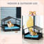 Niche pour chien avec coussin d'eau amovible Pe, bleu, pour l'intérieur et l'extérieur - bleu pour tous les temps