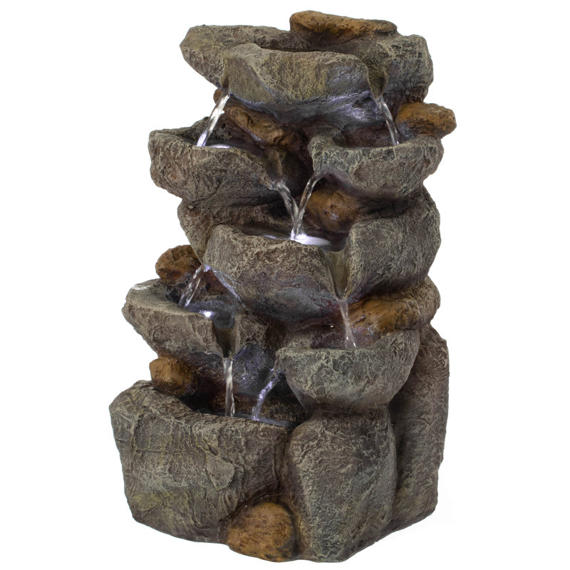 Brieana Weather Resistant Fountain with LED Light