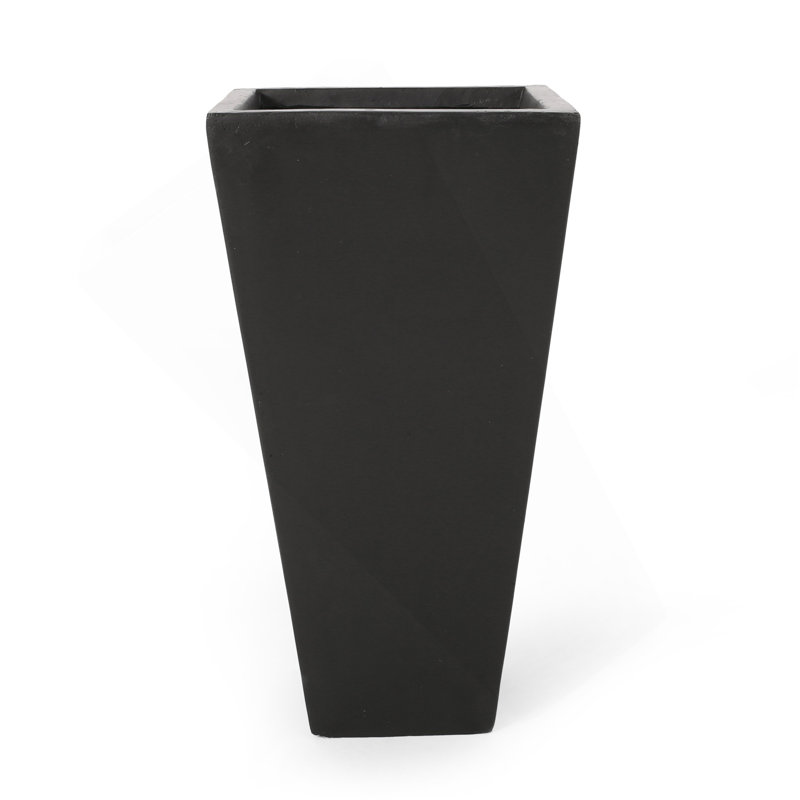 Petit pot à fleurs 13 po MGO, H 24,75 po x l 13 po x P 13 po, Rouille