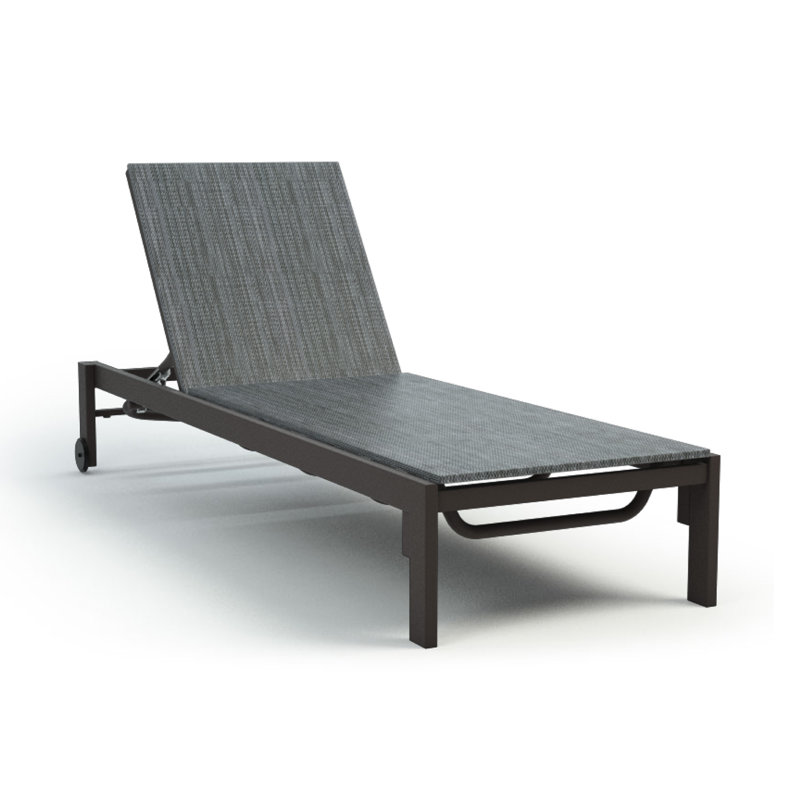 Allure Outdoor Chaise Lounge, Zinc II