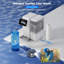 Filtration à 6 étapes pour purificateur d'eau de comptoir avec stérilisation et reminéralisation aux rayons UV sans installation, purificateur d'eau de comptoir à écran tactile Smart TDS sans installation, distribution d'eau quantifiée pour véhicule personnel