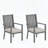 Set of 2 All-Weather Aluminum Dining Chairs with Thick Cushions-1364566883