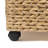 Chett 26.38" Minimalist Hand-Woven Hyacinth/Wood Underbed Storage Bin with Wheels and Handles-1511787160