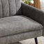 204cm Wide Contemporary And Super Soft Upholstered Sleeper Sofa With Convertible Backrest (Set of 2)-1214457556