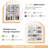 Portable Shoe Rack Organizer 12-cube 48 Pair Shoe Shelf Storage Cabinet With Hook White