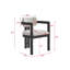 Chaise d'appoint de salle à manger rembourrée 1 pièce Modern