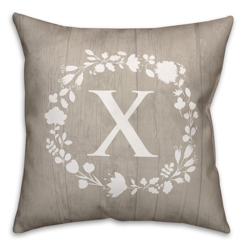 Reversible Throw Pillow, X