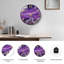 Horloge murale en verre mauve décorative moderne 23,6 po-1055141159