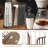 3-Compartment 18oz Coffee Cup Dispenser Rack with Wood Base, Disposable Cup, and Lid Organizer- Perfect for Paper Cups, Straws, and Kitchen Cabinet Storage