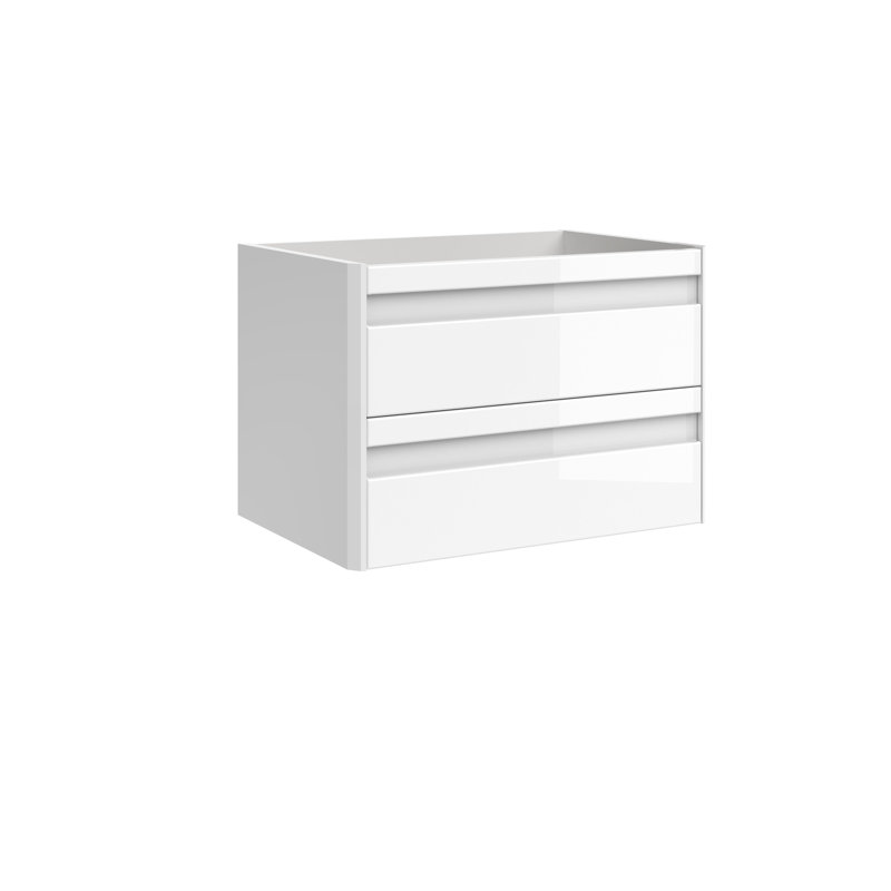 Meuble-lavabo simple 2 tiroirs DAX Venice, Blanc
