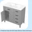 Meuble-lavabo 36 po avec lavabo, armoire de salle de bain avec tiroirs, structure solide et panneau de fibres à densité moyenne-115638815