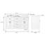 Meuble-lavabo double 60 po avec lavabo en céramique Chezkel-852605916-852605917