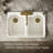 Hartland 33" L x 22" W x 9-5/8" Double Basin Drop-In Kitchen Sink-19195533-4095172