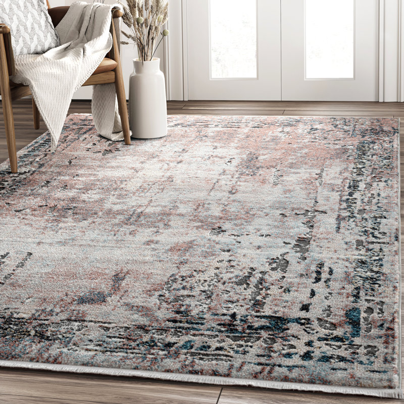 Abstract Indoor Rug, Rectangle 4' x 6'