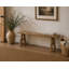 Lily's Living Vintage Noodle Bench, Weathered Natural Wood Finish -830513447