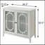 Console blanche avec 2 portes