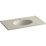 Impressions® Oval Dual Mount Bathroom Sink with Overflow