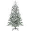 Arbre de Noël artificiel pin vert / blanc 5 pi