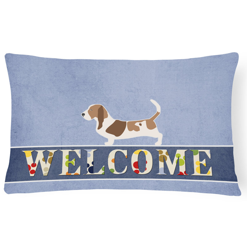 Coussin Basset Hound Welcome