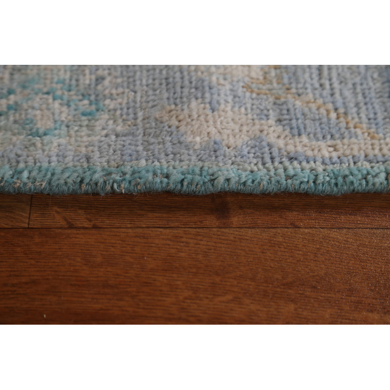 Tapis unique en laine noué à la main nouvel âge 2 pi x 4 pi 0 po Sadhia