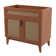 Javer 36" Rattan Modern Farmhouse 2-Shelf Bath Vanity Cabinet Only (Sink Basin not Included)