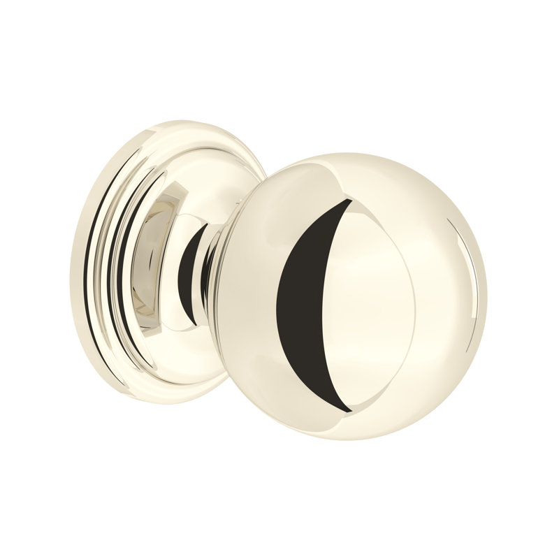 Large Rounded Drawer Pull Knobs, Polished Nickel, 1