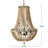 Draped Wood Bead Chandelier-151681419