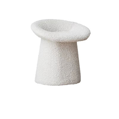 Minimalist-style Chair With Soft, Skin-friendly Fabric, Featuring High-wear-resistant Rubber Pads On The Base.