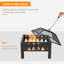 Briner Square Steel Fire Pit