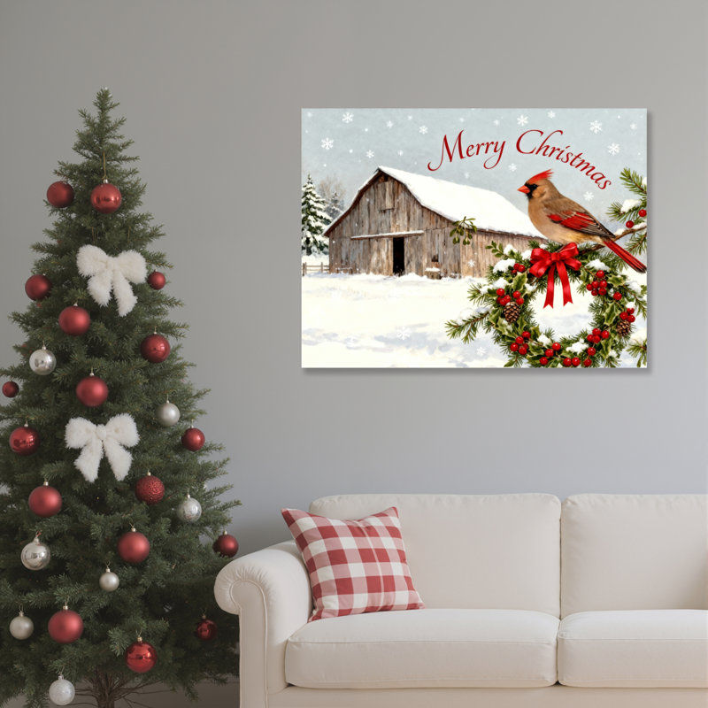 «Barn Barn», art mural sur toile, H 24 po x l 36 po