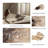 Textured Leaf Tray Decorative Accents for Coffee and Dining Table - Centerpiece Display for Home Decor as Entryway Organizer