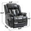 Fauteuil inclinable électrique à deux moteurs avec réglage à 8 points et chauffage lombaire de taille moyenne Infinity