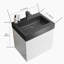 Meuble-lavabo mural flottant avec lavabo et rangement spacieux-109060406