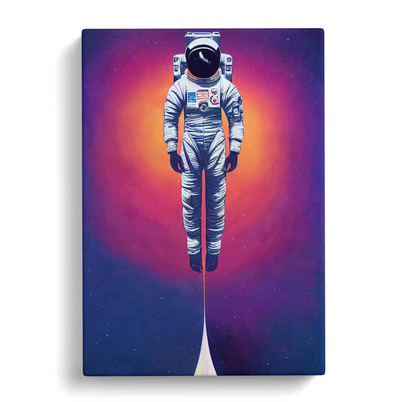 Ascending Astronaut - Wrapped Canvas, 76cm H x 50cm W x 3cm D